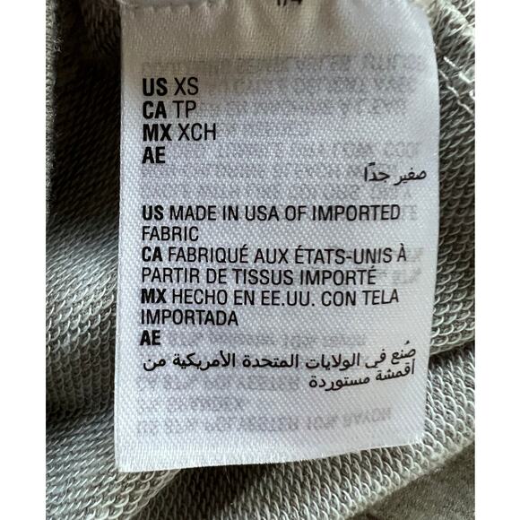 JENNI WOMENS XSMALL CASUAL LOUNGE 'GIVE LOVE' HOODIE HEATHER GREY NEW! - Picture 10 of 12